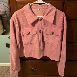 Cropped corduroy jacket